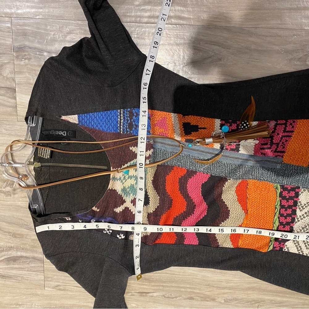 Anthropologie DESIGUAL patchwork dress w hippy vibe - Picture 4 of 7